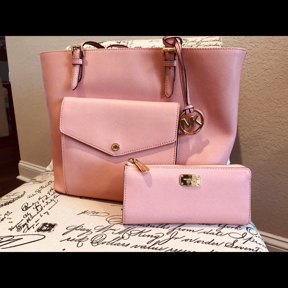 Michael Kors shoulder bag and wallet set